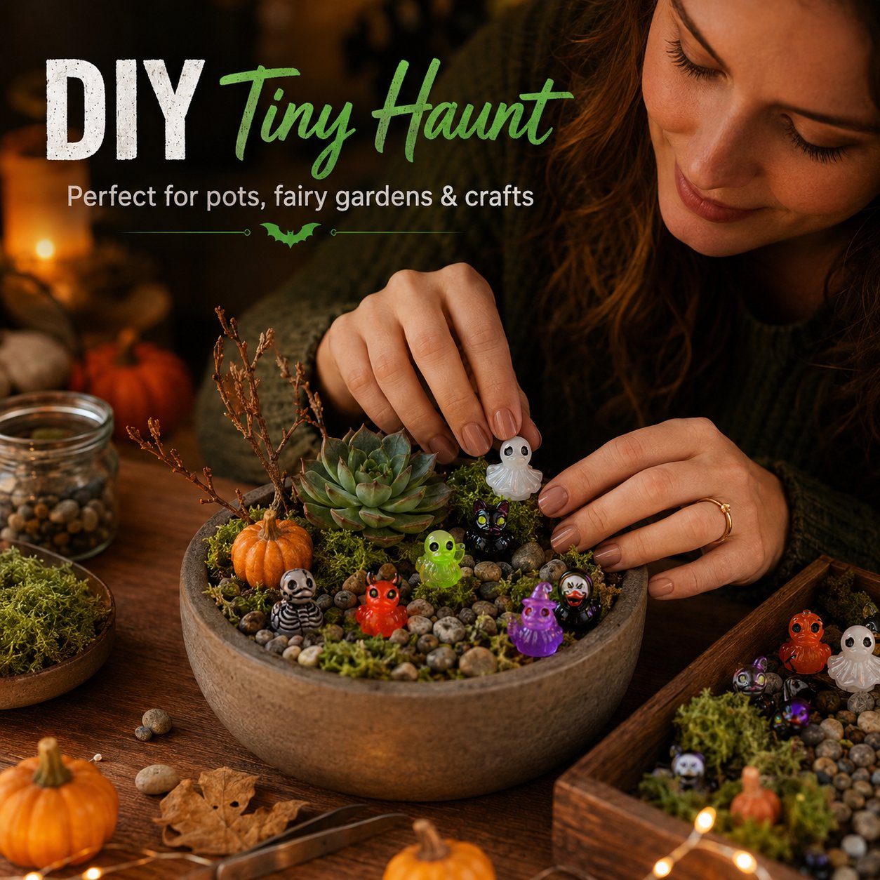 🎃 Spooky & Cute: Glow-in-the-Dark Halloween Mini Resin Ducks 👻