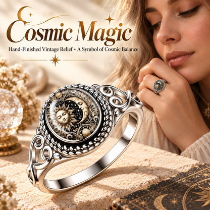 Vintage Sun and Moon Celestial Ring  ✨