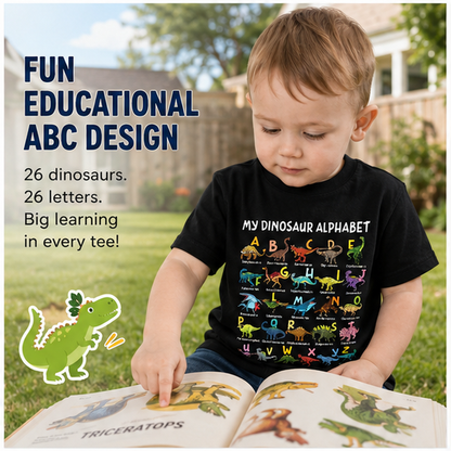 Kids Dinosaur Alphabet T-Shirt 🦖