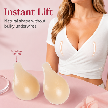 ✨ Natural Lift Invisible Breast Covers | Seamless & Reusable Nipple Pasties