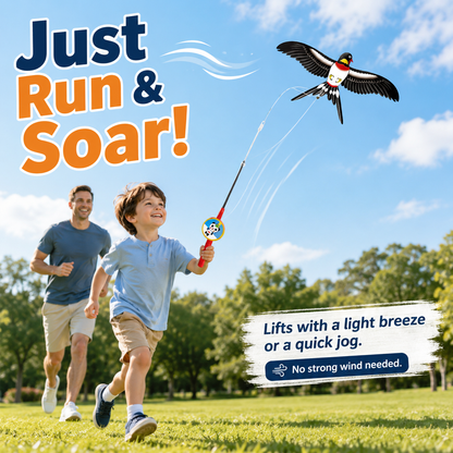 🦅 Flyaway Bird  Interactive Telescopic Micro-Kite Toy for Kids