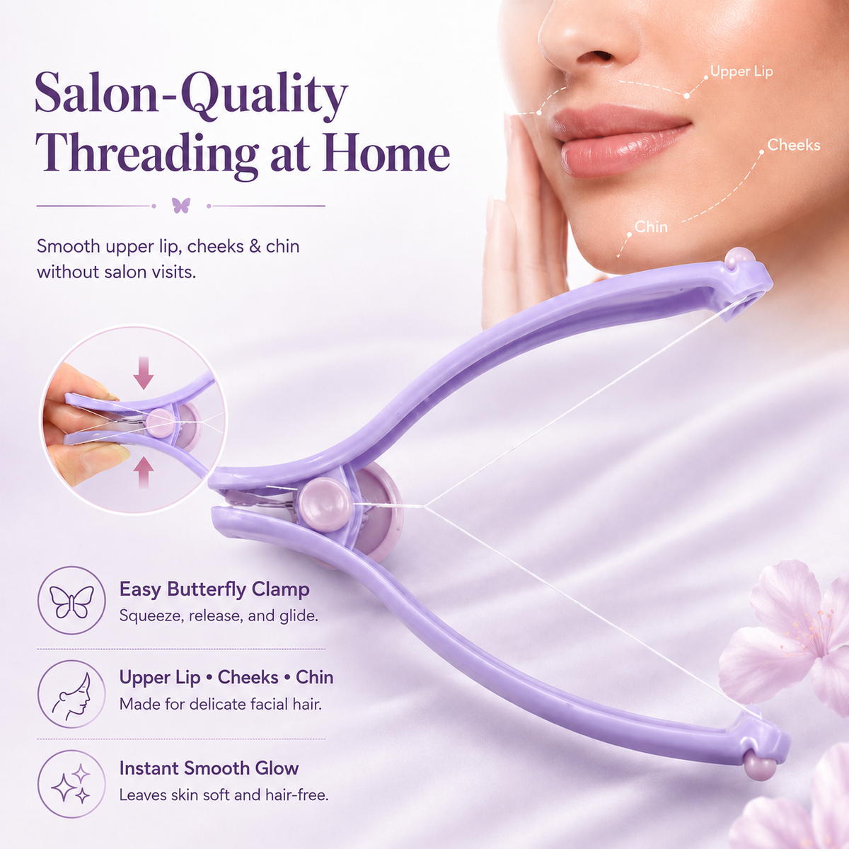 Painless Facial Hair Threading Tool (Eco-Friendly)