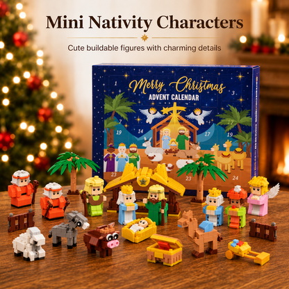 🎄24-Day Christmas Building Block Advent Calendar🎅