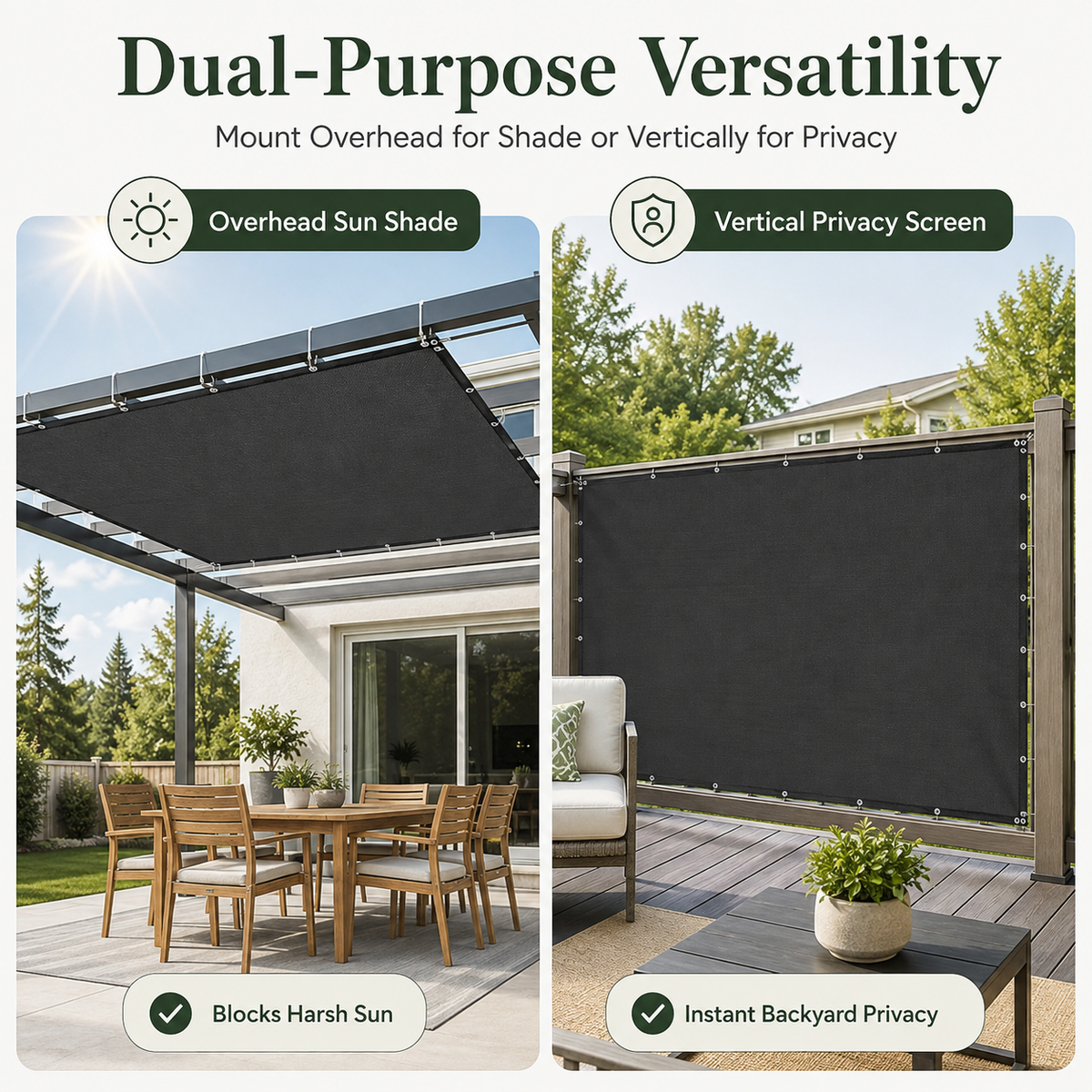 ☀️ 90% UV Block Heavy-Duty Sun Shade Net