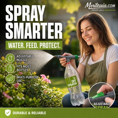 🌿 Save 50%! Adjustable Pressure Bottle Sprayer – Universal Fit for Standard Beverage Bottles