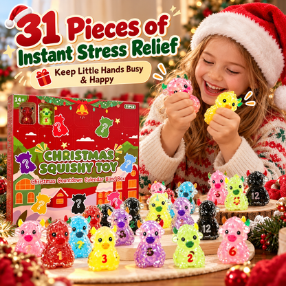 🎄 24-Day Christmas Advent Calendar Squishy Toys Box