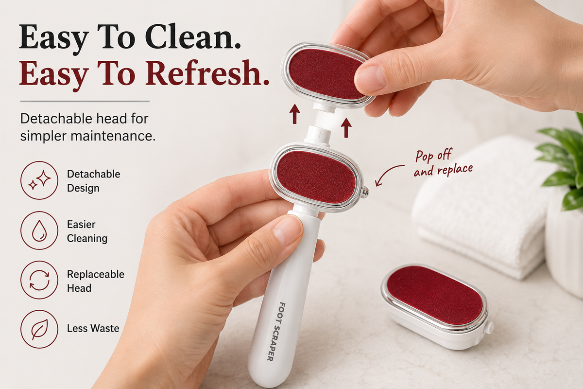 Dual-Sided Foot File for Rough Heels – Wet & Dry Callus Remover