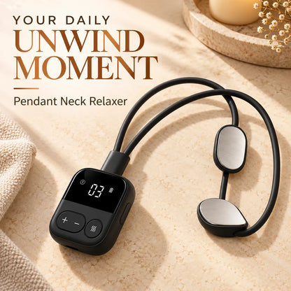 ✨ Pendant Neck Massager with Heat — 5 Modes, 16 Intensity Levels