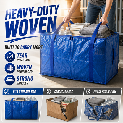 Heavy-Duty Waterproof Moving & Storage Bag with Tag Window🤝