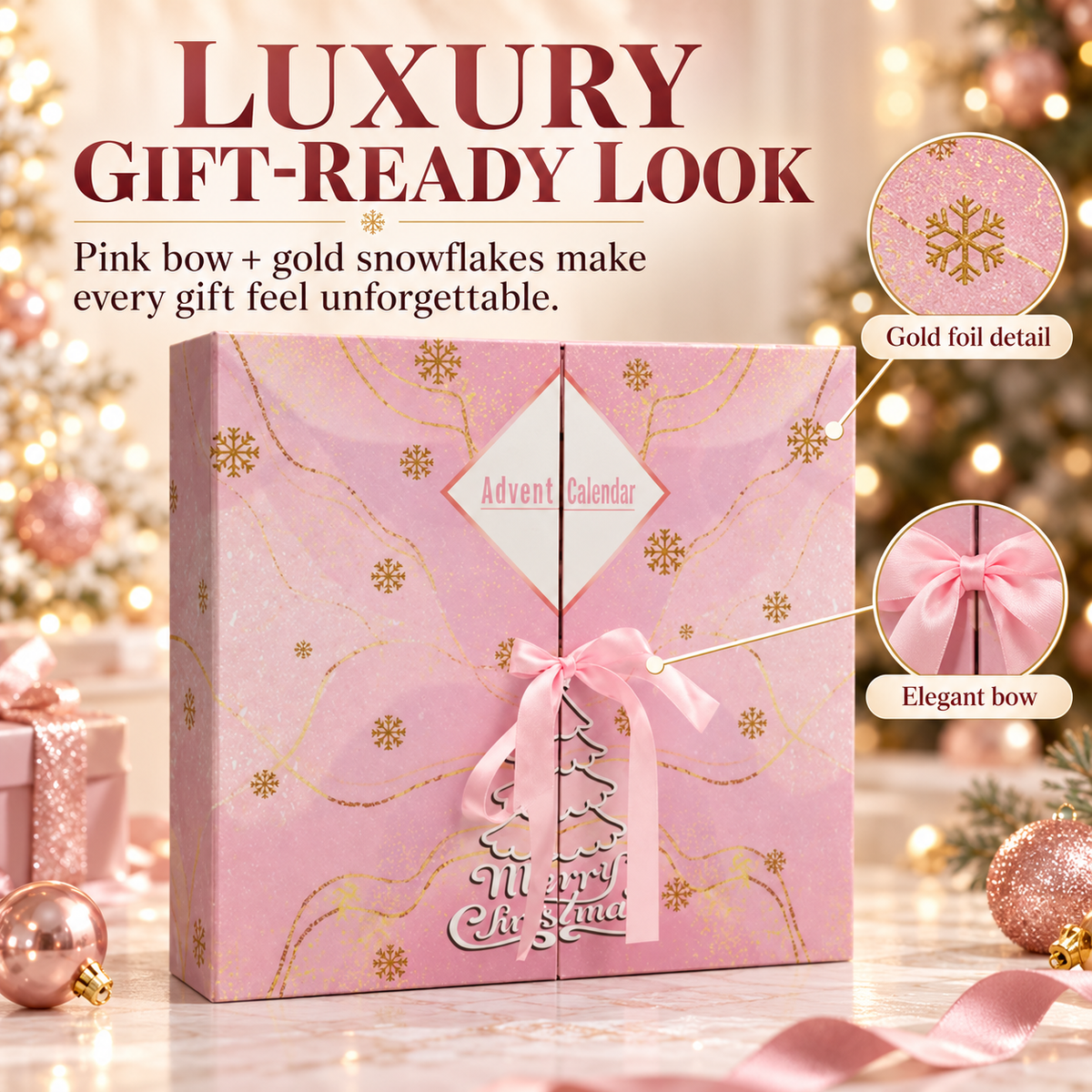 🎄 24-Day Luxury Christmas Advent Calendar Gift Box