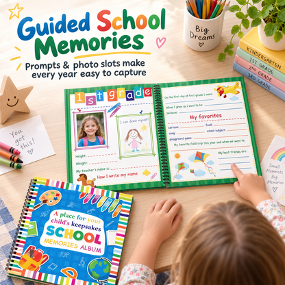"Capture Every School Year: The Ultimate Kids Memory & Keepsake Book 📖"