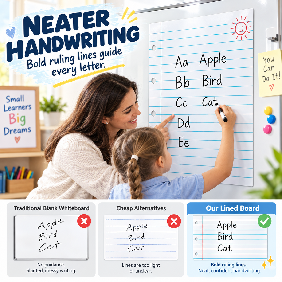 Flexible Magnetic Lined Paper Whiteboard with Dry-Erase Surface 🎯💡