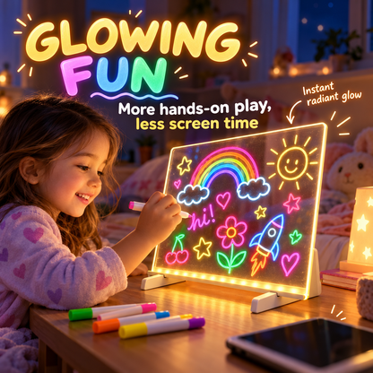 LED Magic Glowing Acrylic Drawing Board & Night Light 🎨