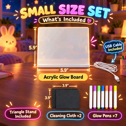 LED Magic Glowing Acrylic Drawing Board & Night Light 🎨