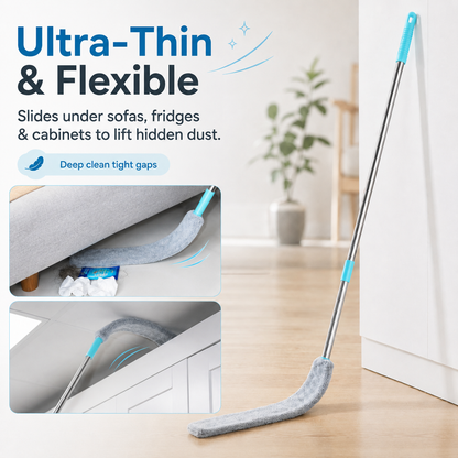 ✨ Microfiber Micro-Gap Duster with Extendable Pole