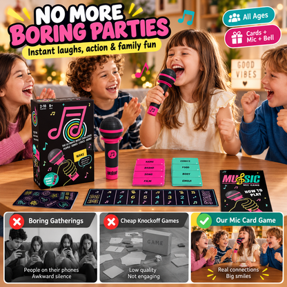 Ultimate Musical Party Game & Microphone Grab Set 🎤