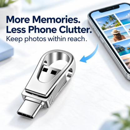 USB Flash Drive for Photos & Files | Less Clutter 📱