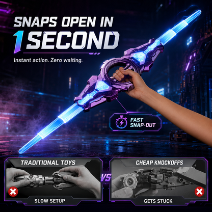 🔥 Ultimate LED Futuristic Mecha Light Saber | 360° Spin & Sound Effects