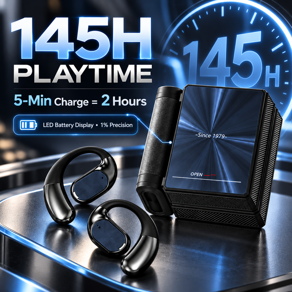 🔥Ear Buds  - Headphones Bluetooth with Dual-Fold Design