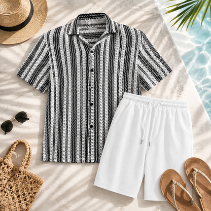 ☀️ Retro Stripe 2-Piece Resort Set