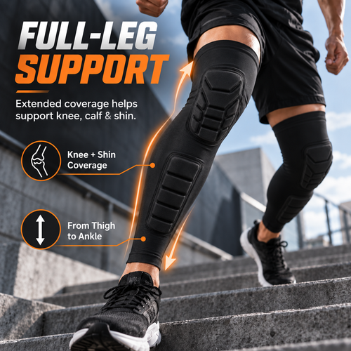 Pro Honeycomb Anti-Collision Full-Leg Compression Guard 🛡️