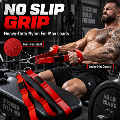 🔥 Heavy-Duty Triceps Rope Cable Attachment for Gym Workout 💪