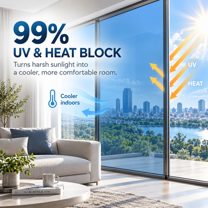 🌡️ Ultimate Summer Heat Rejection & Privacy Window Film