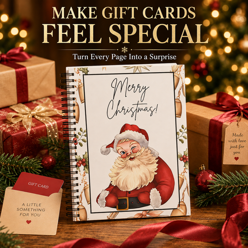 🎅 Personalized Christmas Cash Holder Book – Creative Holiday Scavenger Hunt Gift 🎄