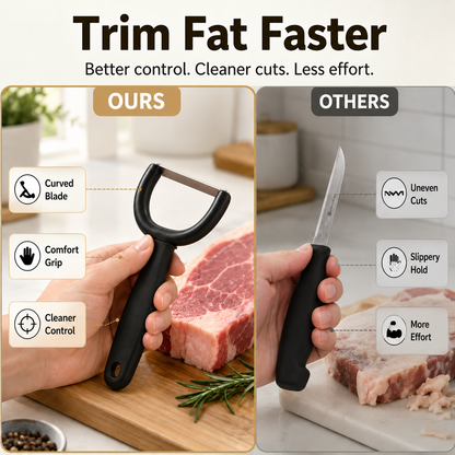🥩✨Handheld Meat & Fat Trimming Tool for Brisket and Pork