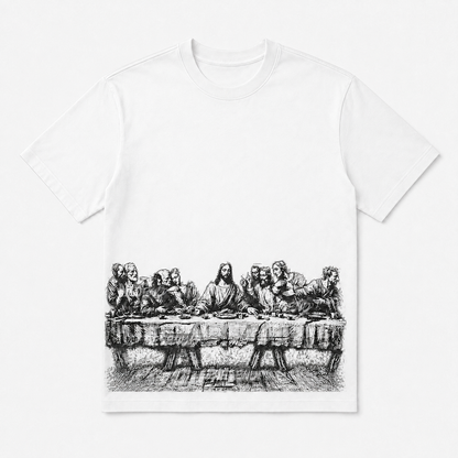 Vintage Last Supper Heavyweight Oversized T-Shirt 🏛️
