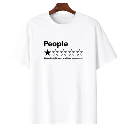 ⭐ "People: One Star" Funny Graphic T-Shirt