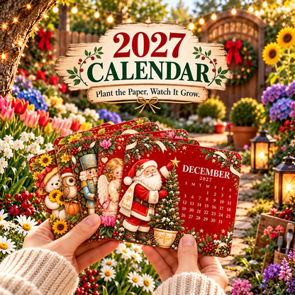 💯🎄🗓️ Christmas Limited-Edition — 🪴✨ Eco-Friendly Plantable “Timeless” Seed Calendar 2027