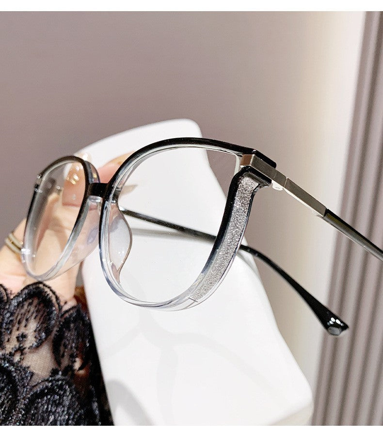 🕶️ Oversized Fashion Prescription Glasses – Trendy Photochromic Lenses with Blue Light Blocking ✨
