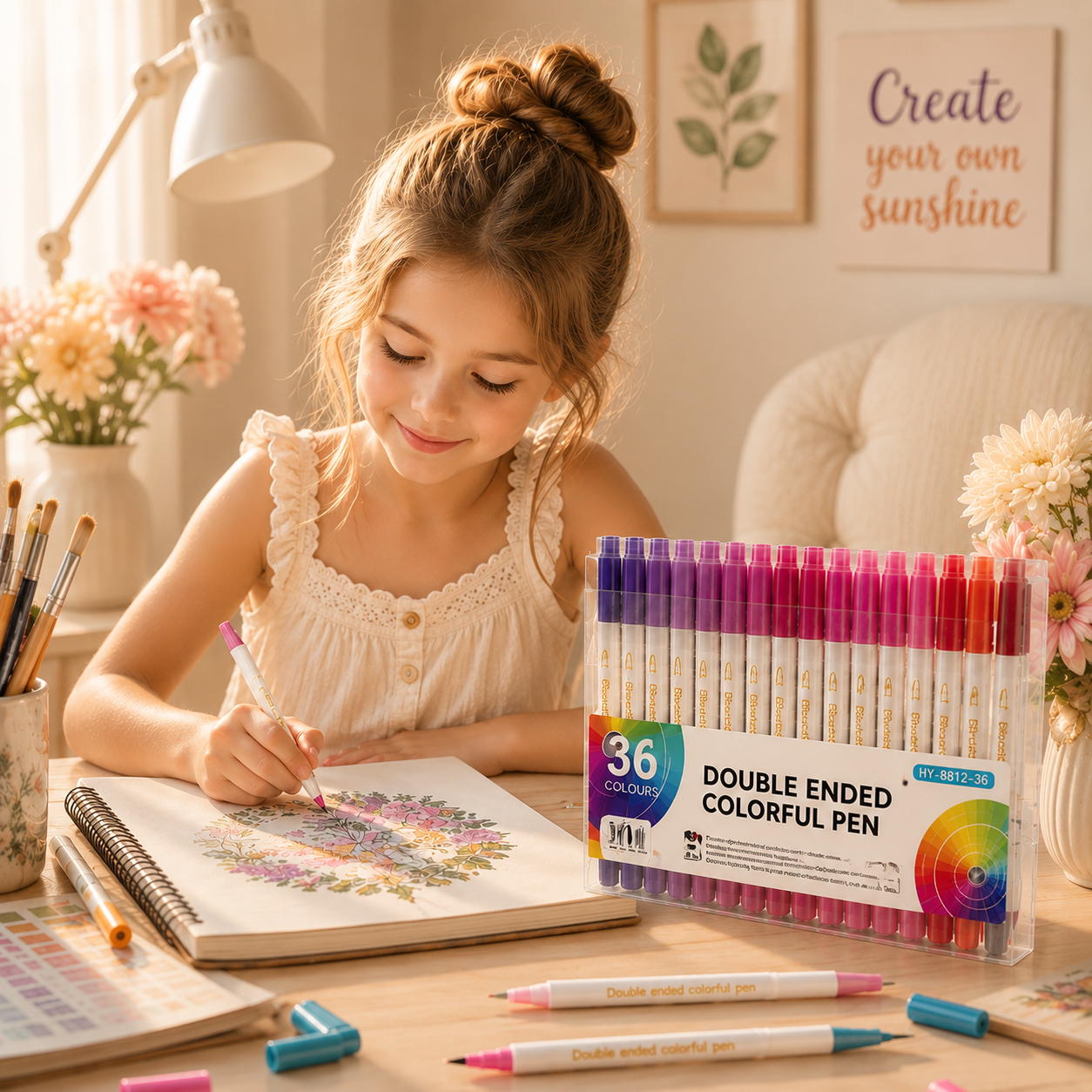 Double-Ended Multi-Functional Watercolor Pen