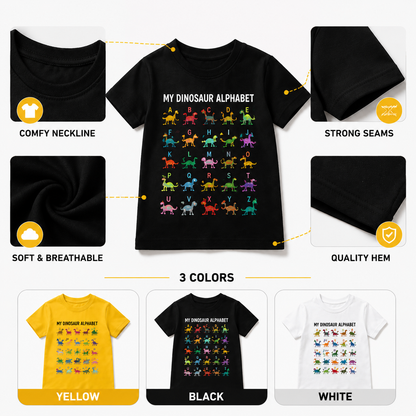 Kids Dinosaur Alphabet T-Shirt 🦖