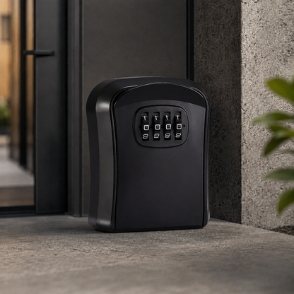 Heavy-Duty Portable Key Lock Box & Weatherproof Storage Safe 🛡️
