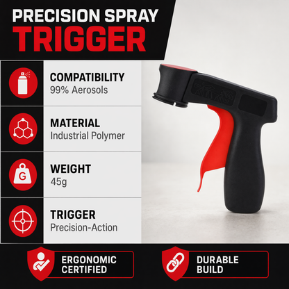 🎨 Pro-Grip Aerosol Spray Can Trigger Handle – Ergonomic Spray Gun Adapter 🛠️