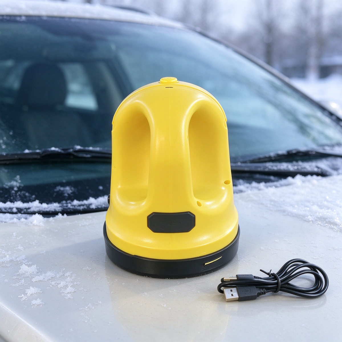 ❄️ USB Rechargeable Electric Ice Scraper – Easier Ice Removal for Car Windshields 🚗