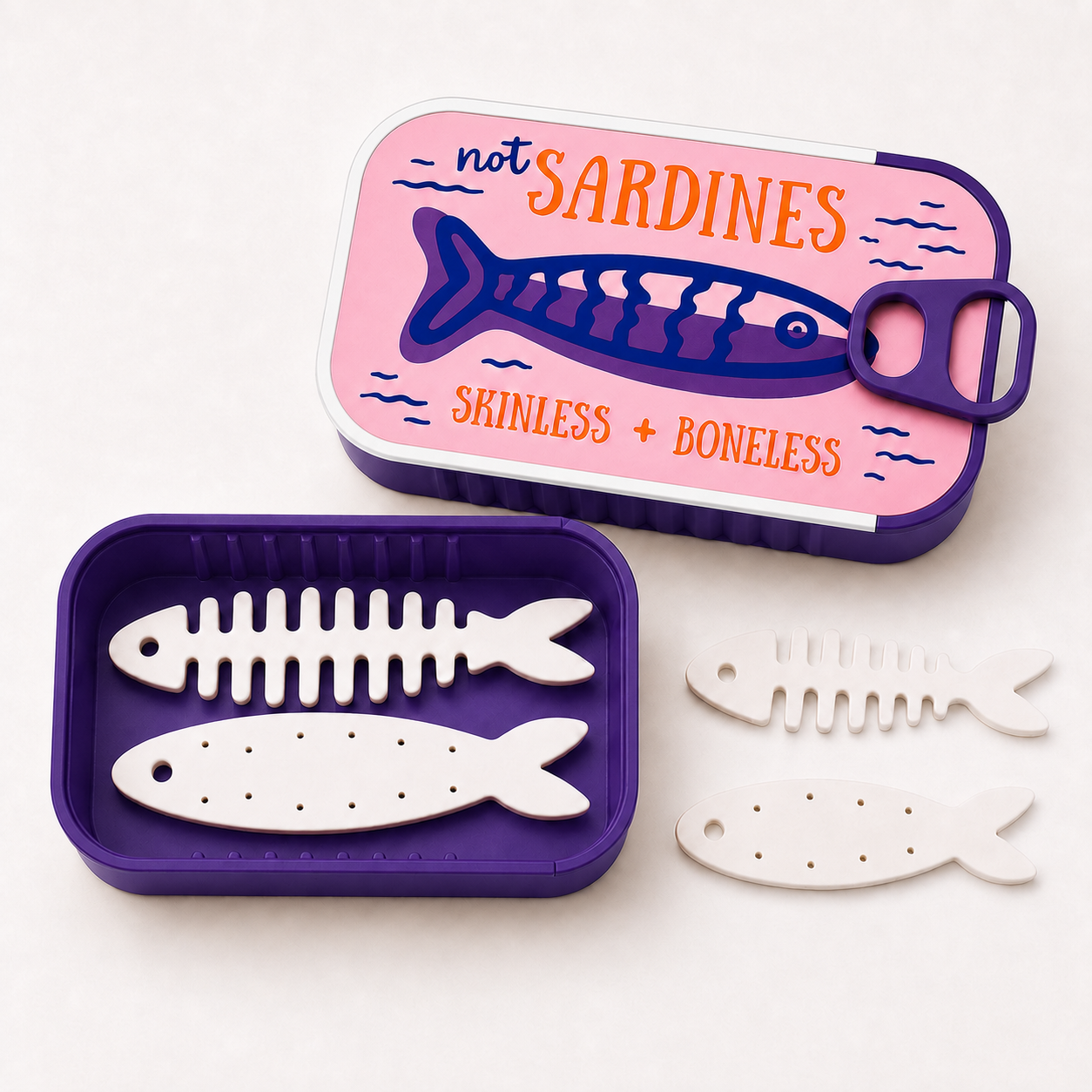 🐟 Sardine Can Daily Jewelry Case | Compact Mini Organizer