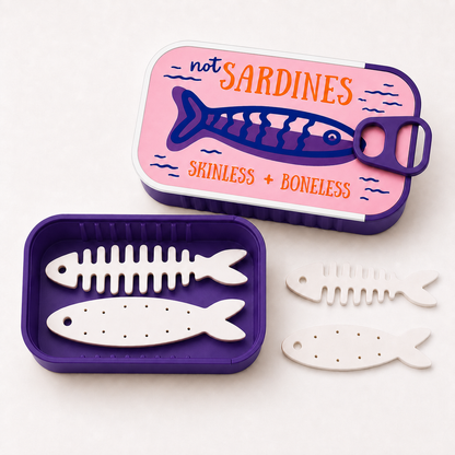 🐟 Sardine Can Daily Jewelry Case | Compact Mini Organizer