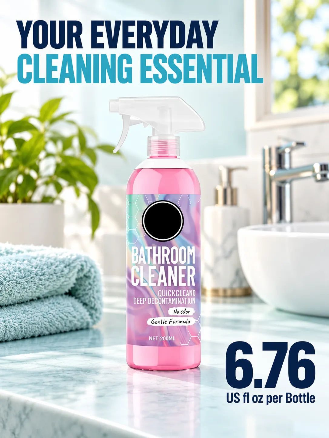 ✨ Fragrance-Free Bathroom Cleaner | Refresh Your Bathroom