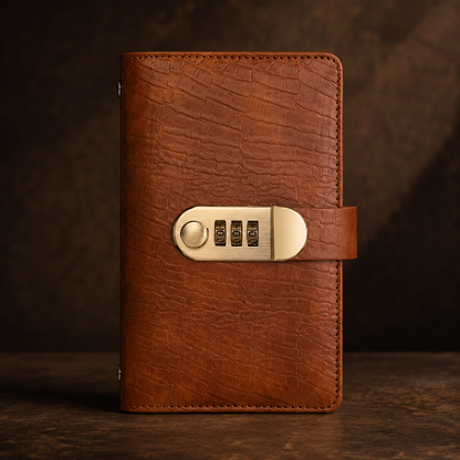 "Multi-Functional Vintage Crocodile Password Lock Cash & Currency Binder 💰🔒"