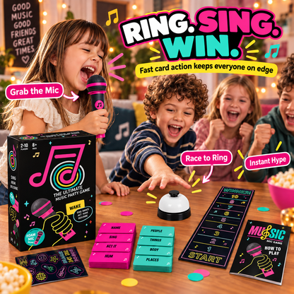 Ultimate Musical Party Game & Microphone Grab Set 🎤