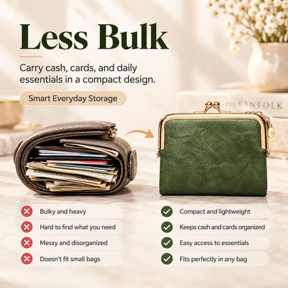 👛 Vintage Kiss-Lock Wallet | Compact & Chic