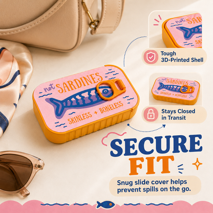 🐟 Sardine Can Daily Jewelry Case | Compact Mini Organizer