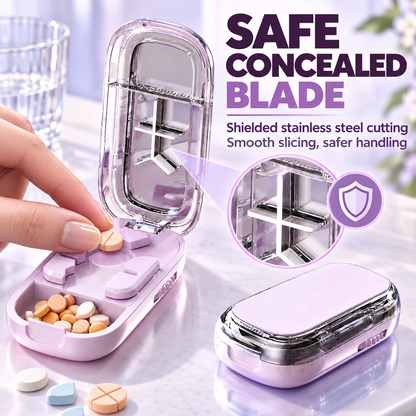 Portable Pill Cutter & Splitter Box for Precise Doses 💊