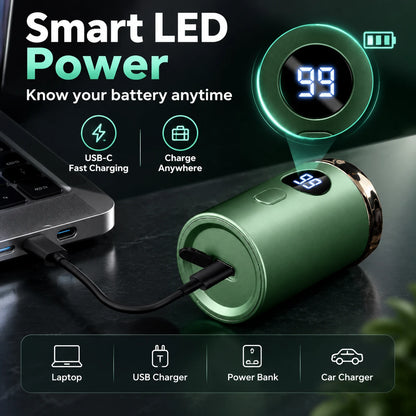 Mini Pocket Electric Shaver with Smart LED Display 🪒