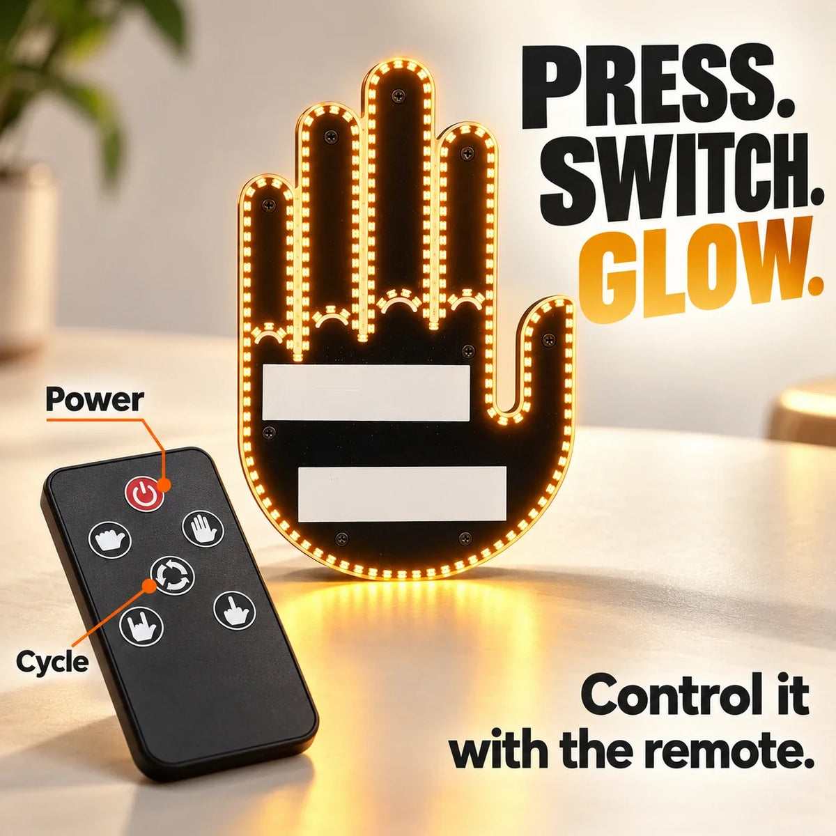 RGB LED Gesture Light with Remote ✋ 4 Fun Gestures