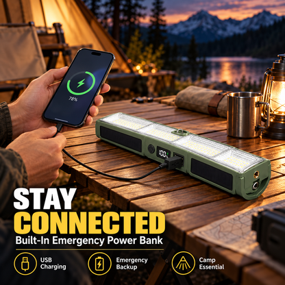 Solar Multi-Functional Emergency Camping Light & Power Bank ☀️