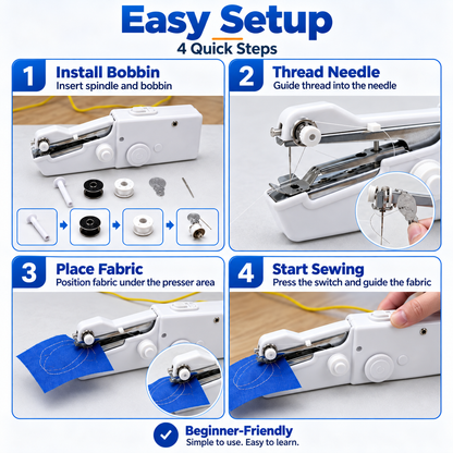 Handheld Portable & Cordless Electric Sewing Machine 🪡🧵